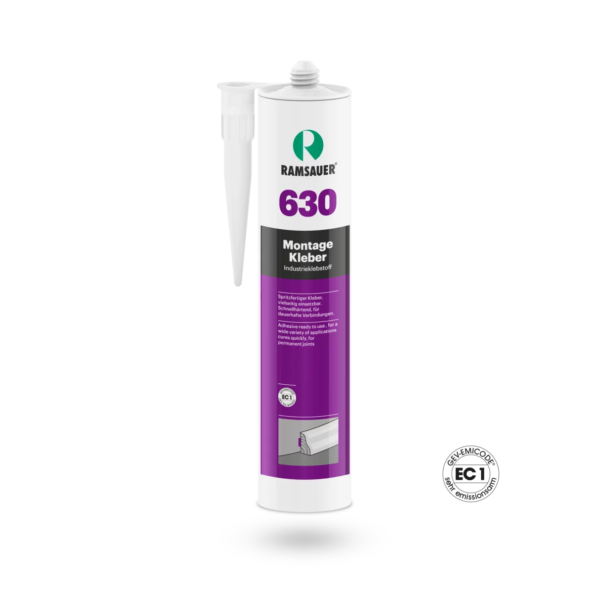 Ramsauer 630 Montagelim, hvid, 310 ml Ramsauer 630 Montagelim, hvid, 310 ml